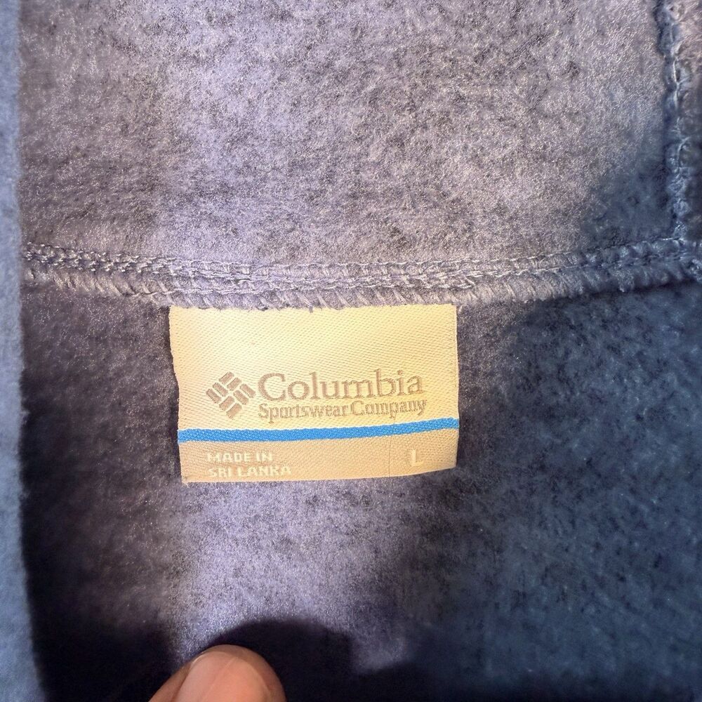 Columbia Women's Darling Days Hoodie Button Down Heathered Blue Size Large - Picture 6 of 10